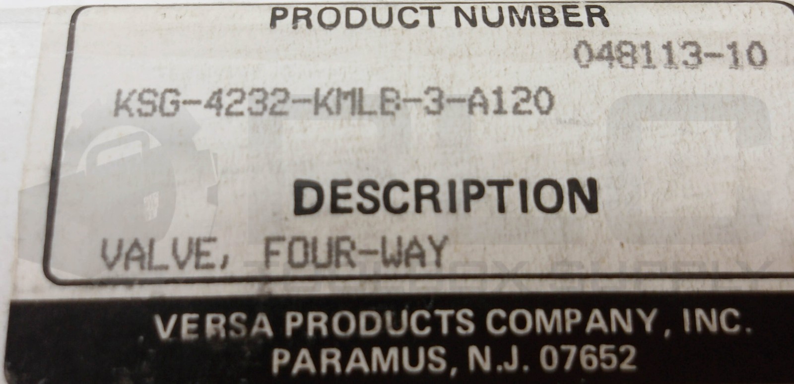 NEW VERSA KSG-4232-KMLB-3-A120 VALVE 4-WAY 120V/60HZ 110V/50HZ 6W
