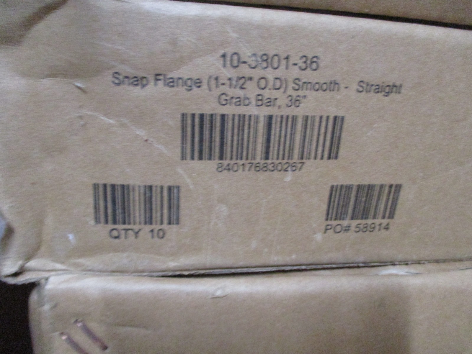 CASE OF 10 American Specialties 10-3801-36P 36″ Smooth Stainless Steel Grab Bar