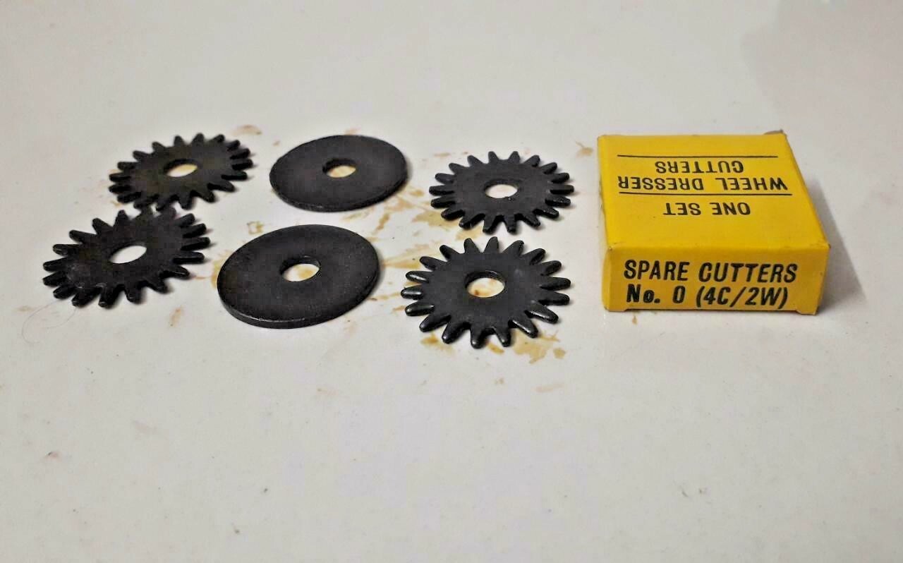 10 Pcs SOLAR Tools Wheel Dresser Cutters spare Cutters No 0 (4C/2W) Huntington