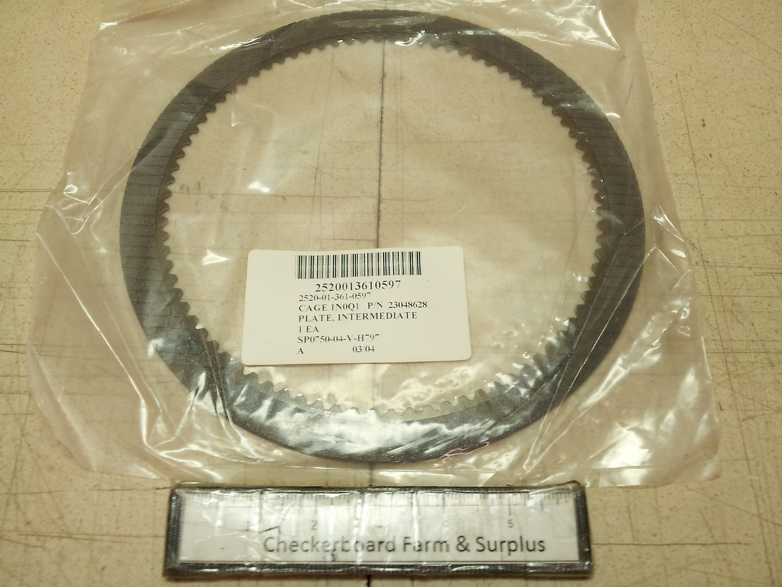 NOS Allison Friction Clut Intermediate Plate 23048628 2520013610597