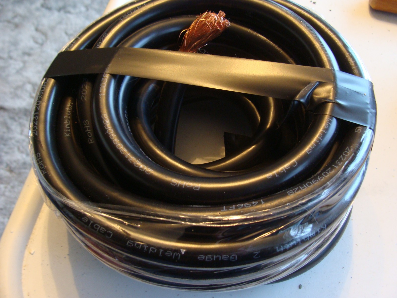 KIMBLUTH WELDING CABLE S08009 2AWG 20 FEET