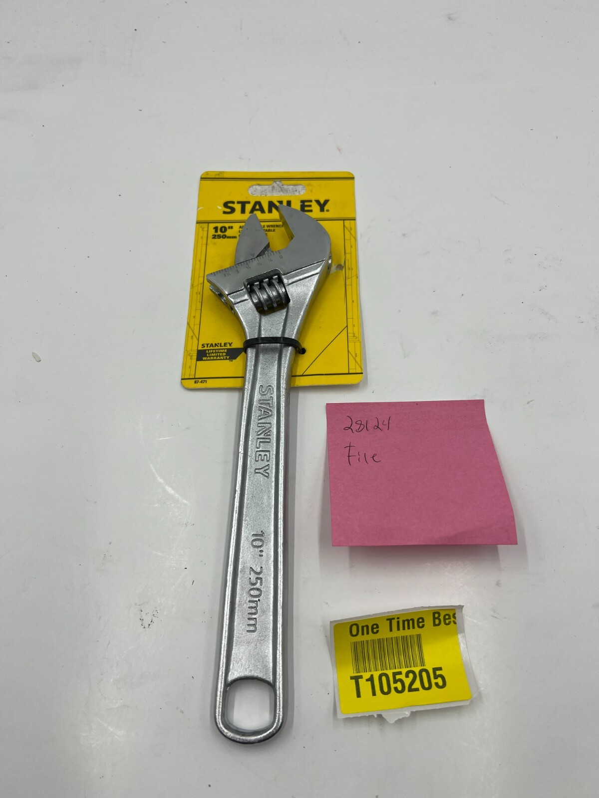 Stanley Tool 87-471 Chrome Plated Adjustable Wrench 10 inch Forged alloy steel