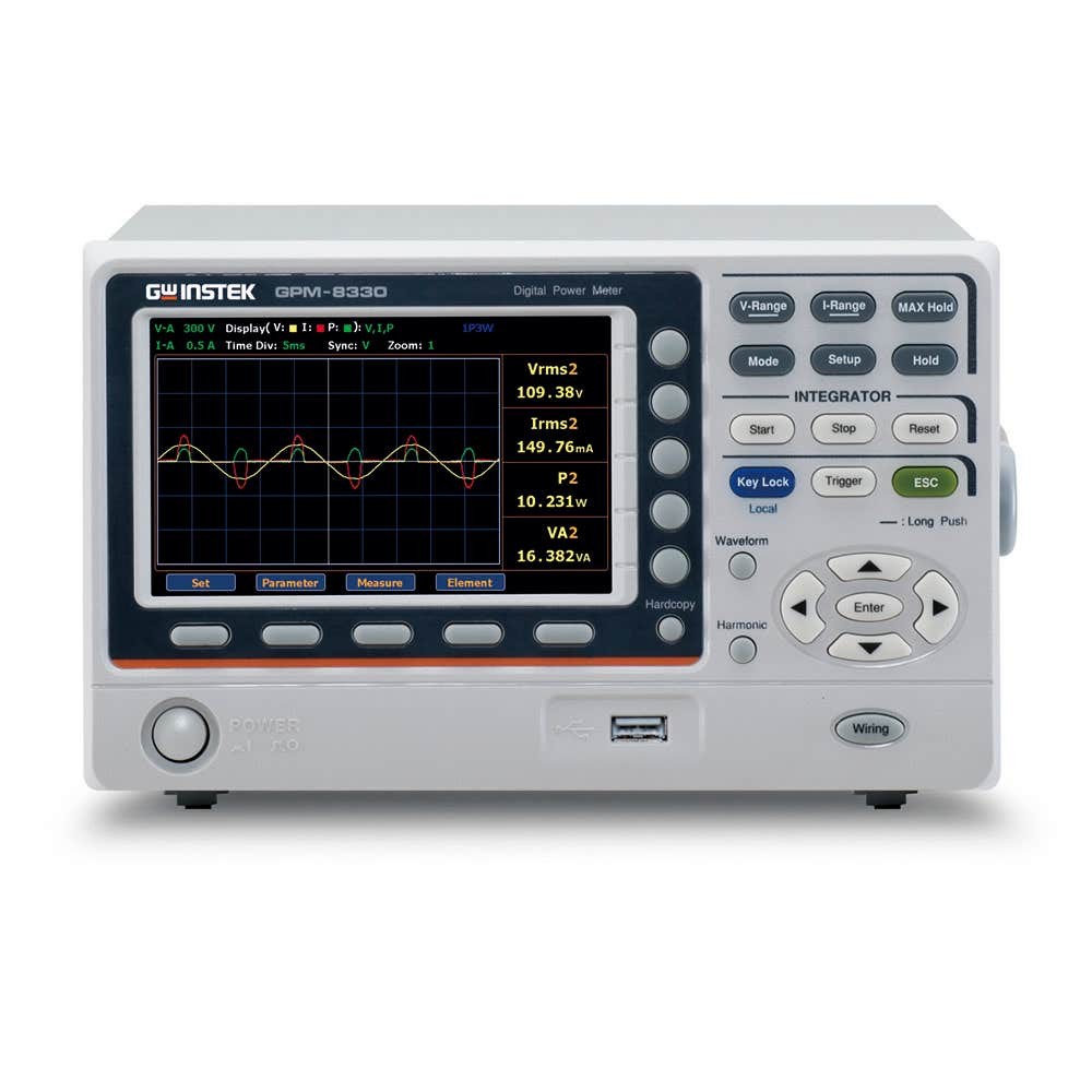 Instek GPM-8330 3 Ch Digital Power Meter with LAB/USN/RS-232