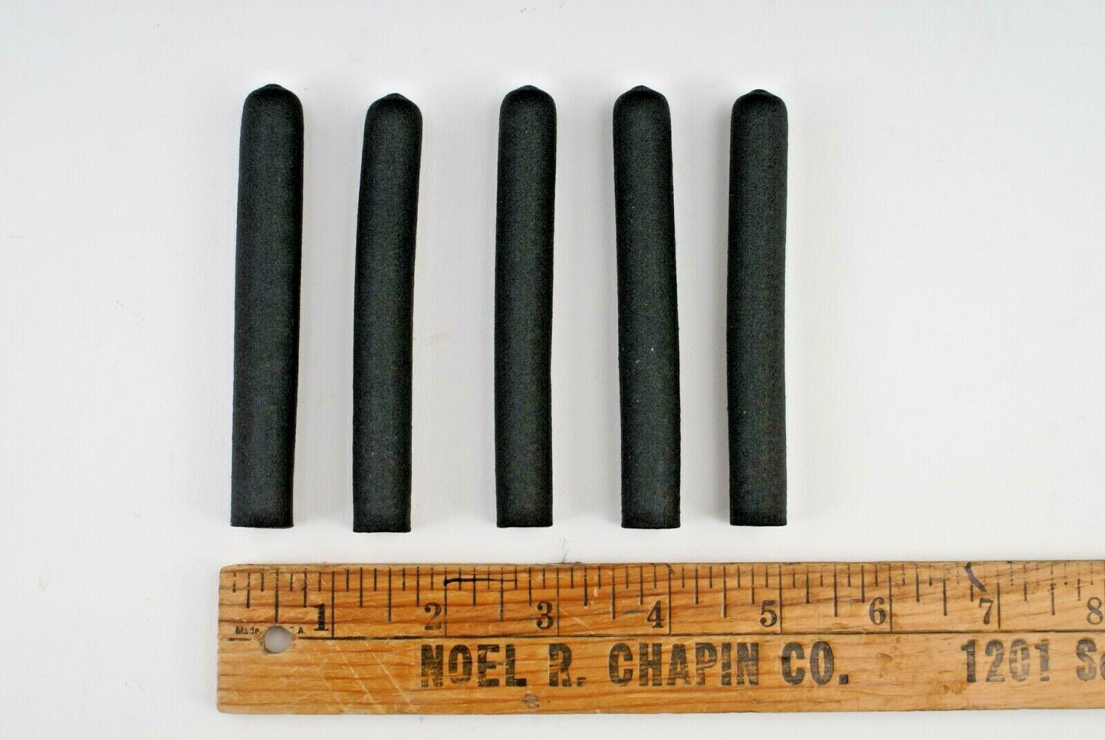 NEW SINCLAIR & RUSH EXTRUDED DENSE BLACK RUBBER GRIPS / HANDLES / CAPS – DOZENS