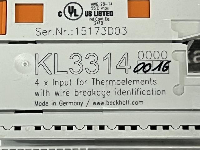 NEW Beckhoff Module – KL3314 w/Warranty