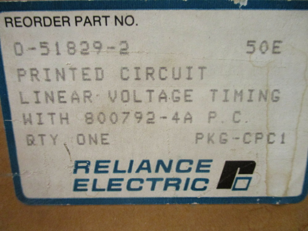 Baldor Reliance 0-51829-2 LVTC Linear Voltage Bd O-51829-2