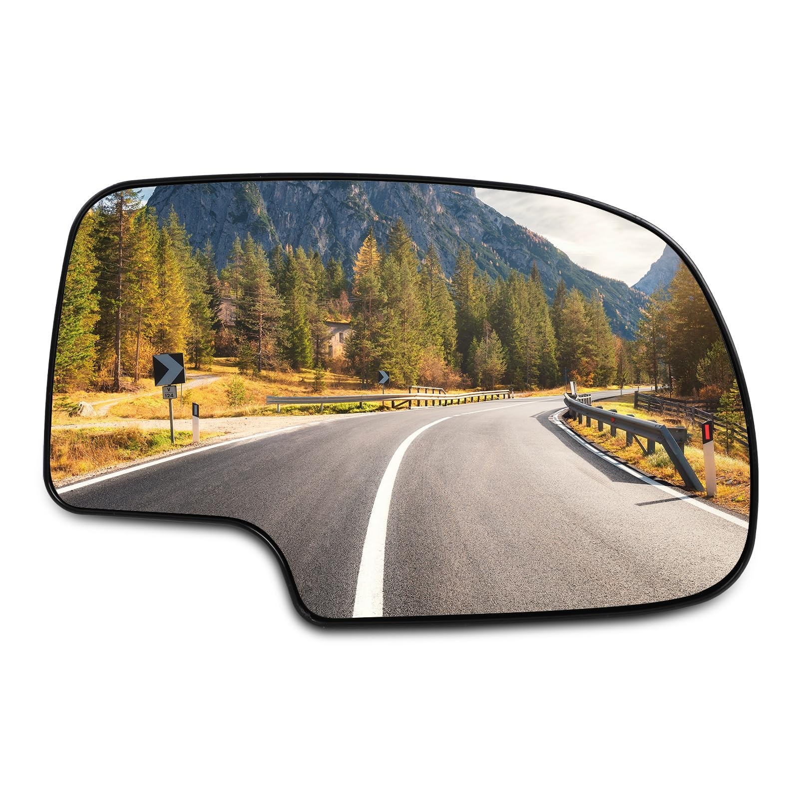 SCITOO Right Side View Mirror Glass fit For 2003-2007 For Chevy For GMC Silve…