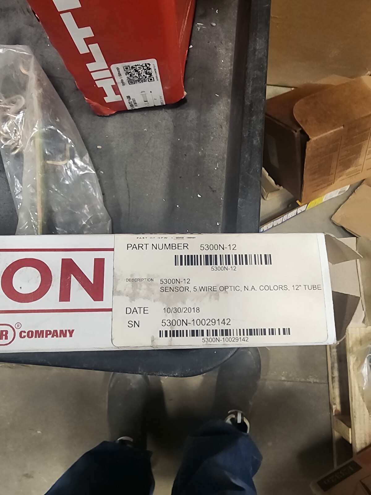 CIVACON 5300-12 5 WIRE OPTIC SENSOR N.A. COLORS 12″ TUBE