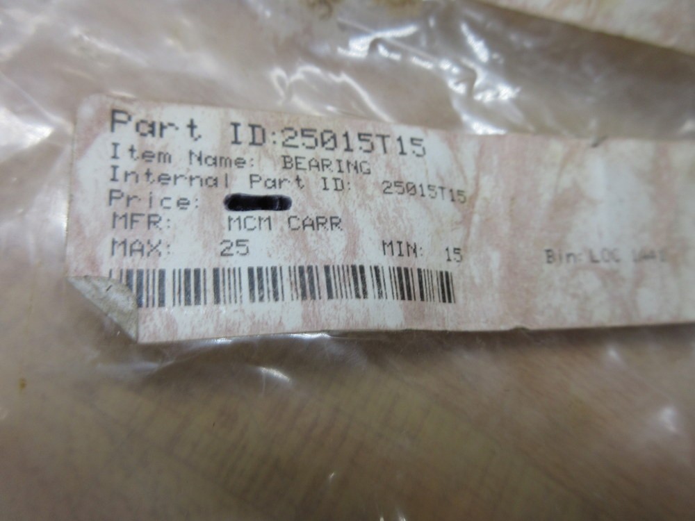 McMaster-Carr 25015T15 Roller Bearing Assembly