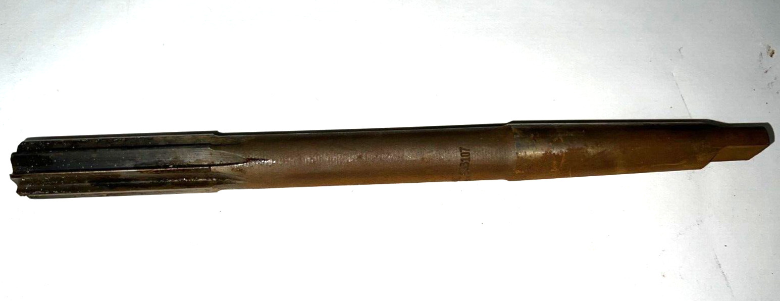 CLEVELAND TAPERED STRAIGHT REAMER MT2 HSS 8 FLUTE 23/32″ CUT 2-1/4″ LOC 9″ OAL