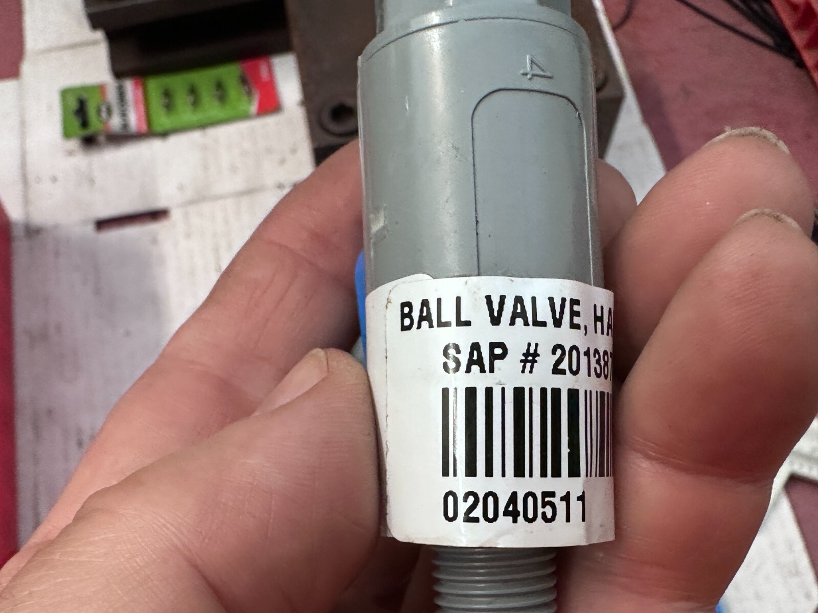 3/8″ MNPT x 3/8″ FNPT Series 638 Straight PVC Ball Valve w/ Buna-N (Lot of 12)