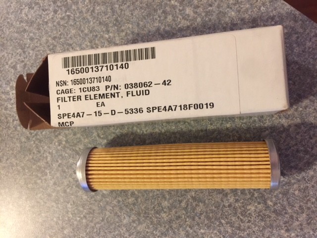 Fluid Filter Element NSN#1650013710140 | 038062-42 | 1650013710140 | BAE C29A