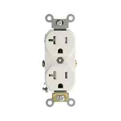 Leviton TCR20-W 20A 125V Side Wired Tamper Resistant Duplex Receptacle