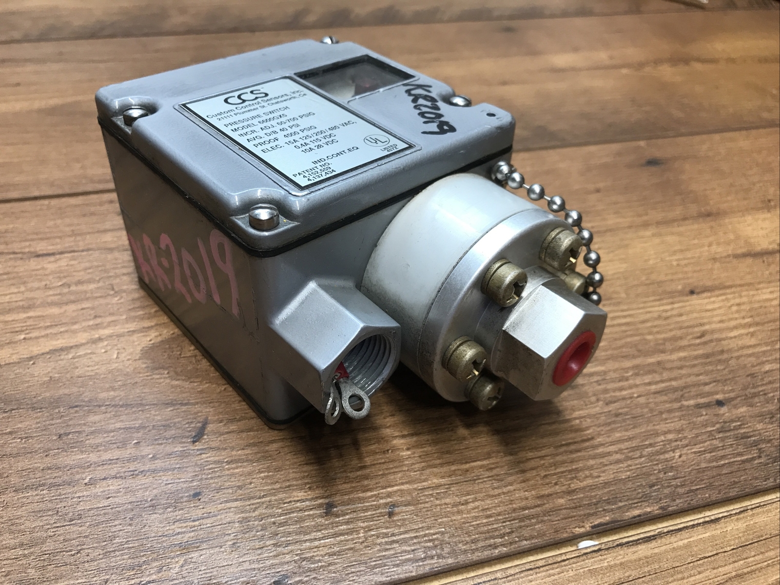 (1) USED – CCS 6600GX5 DUAL SNAP PRESSURE SWITCH – Free Shipping