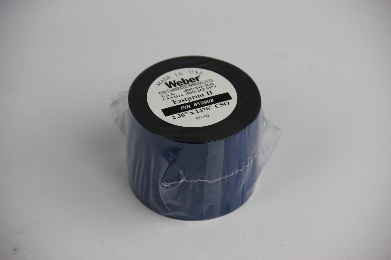 Weber 619908 Fastprint II Thermal Transfer Ribbon Fast Print Wax – NEW
