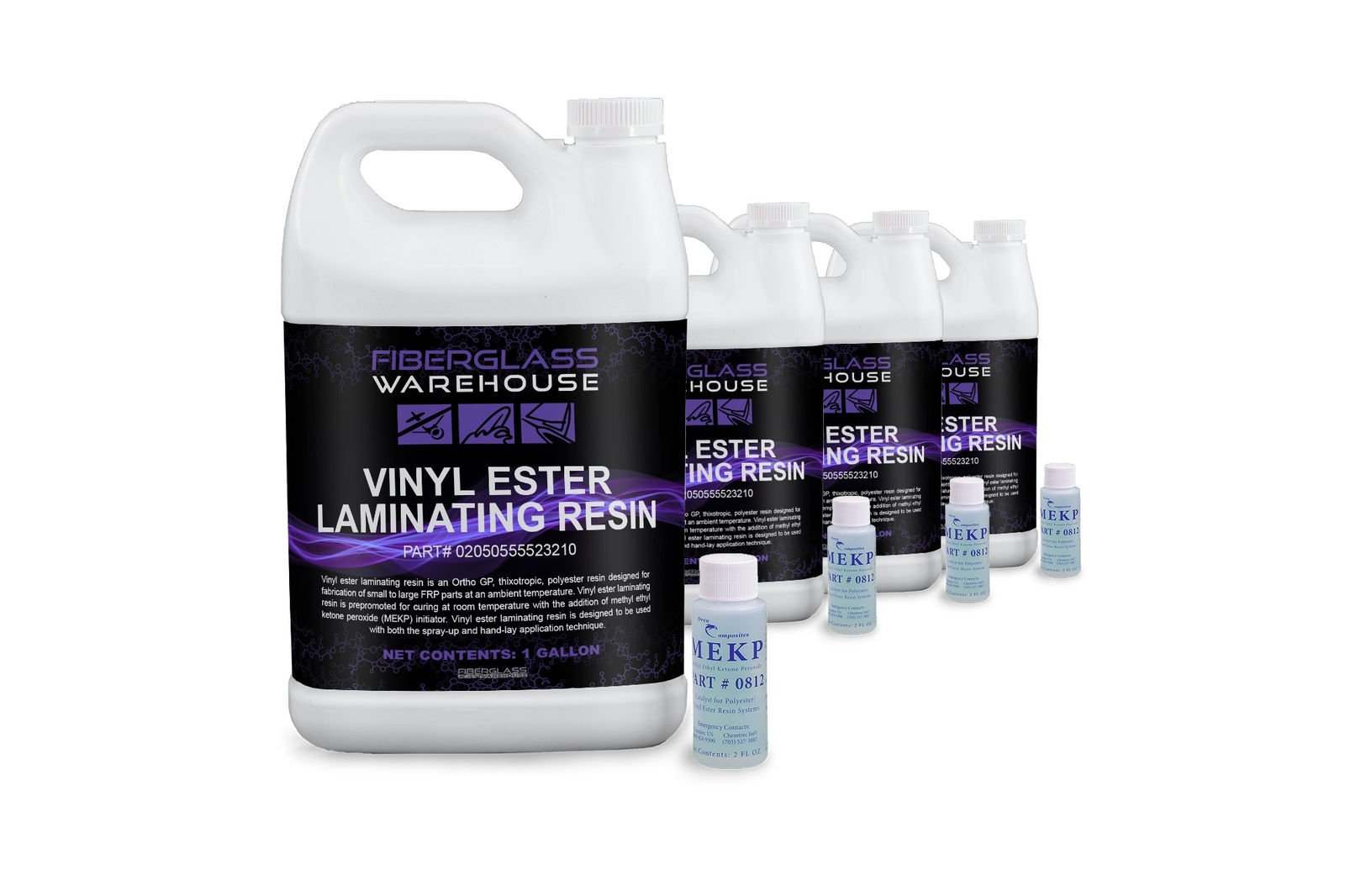 Vinyl Ester Resin- 4 Gallon Kit with MEKP Catalyst