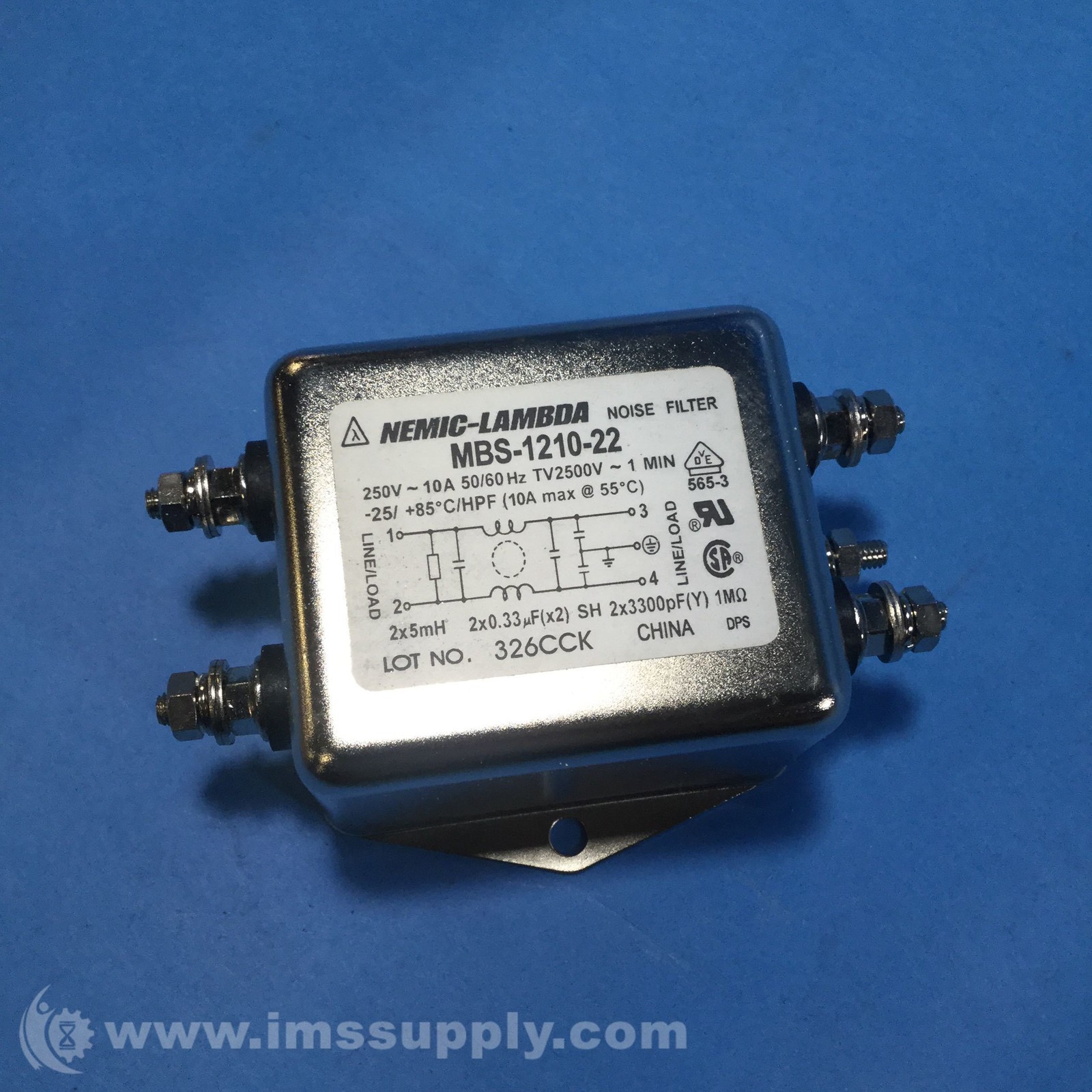 Nemic Lambda MBS-1210-22 Noise Filter FNIP