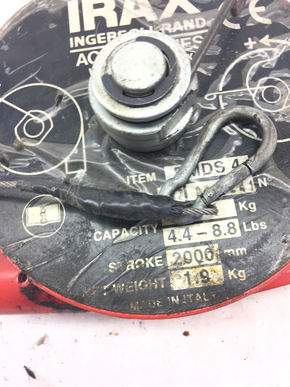 Ingresoll Rand BMDS 4 4.4-8.8 Lb Retractable Cable, BALANCER, ADJUSTED END, B354