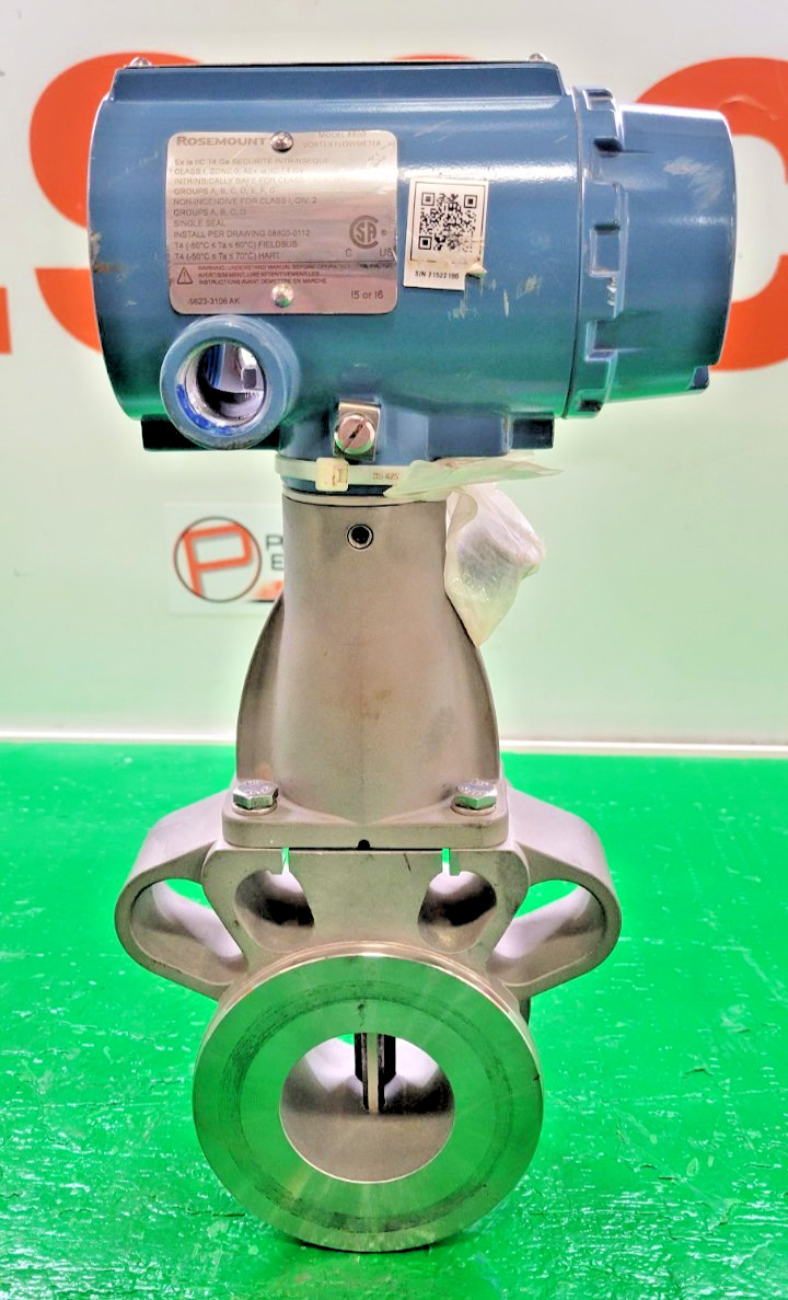 6️⃣ ROSEMOUNT-EMERSON WAFER-STYLE VORTEX FLOW METER PESSCO OFFER 1 G021226-1 🗽
