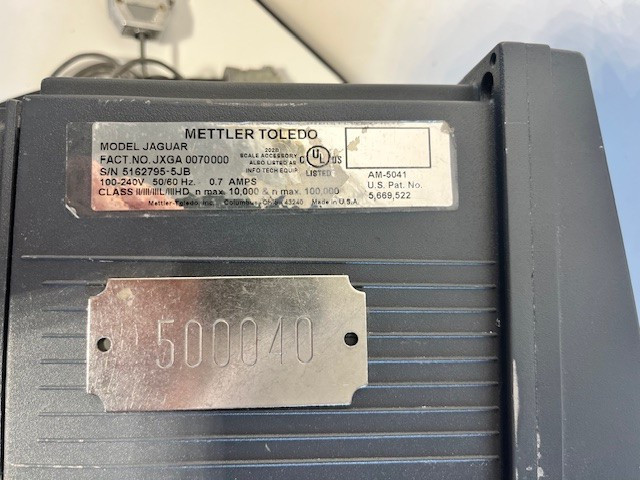 Mettler Toledo JAGUAR JXGA-0070000 JAGXTEME Digital Scale Readout Weigh Fast
