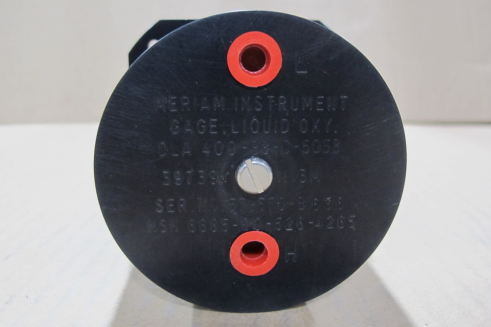 MERIAM INSTRUMENT LIQUID OXYGEN CONTENT GAGE NSN 6685-00-526-4265