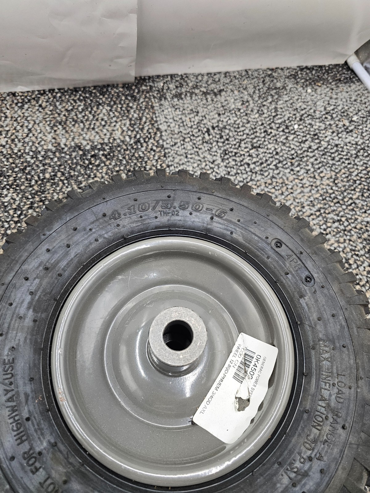 GENERAC 0K4506 Power Systems Wheel 12.8 OD, 3/4″ OD AXL Pneumatic
