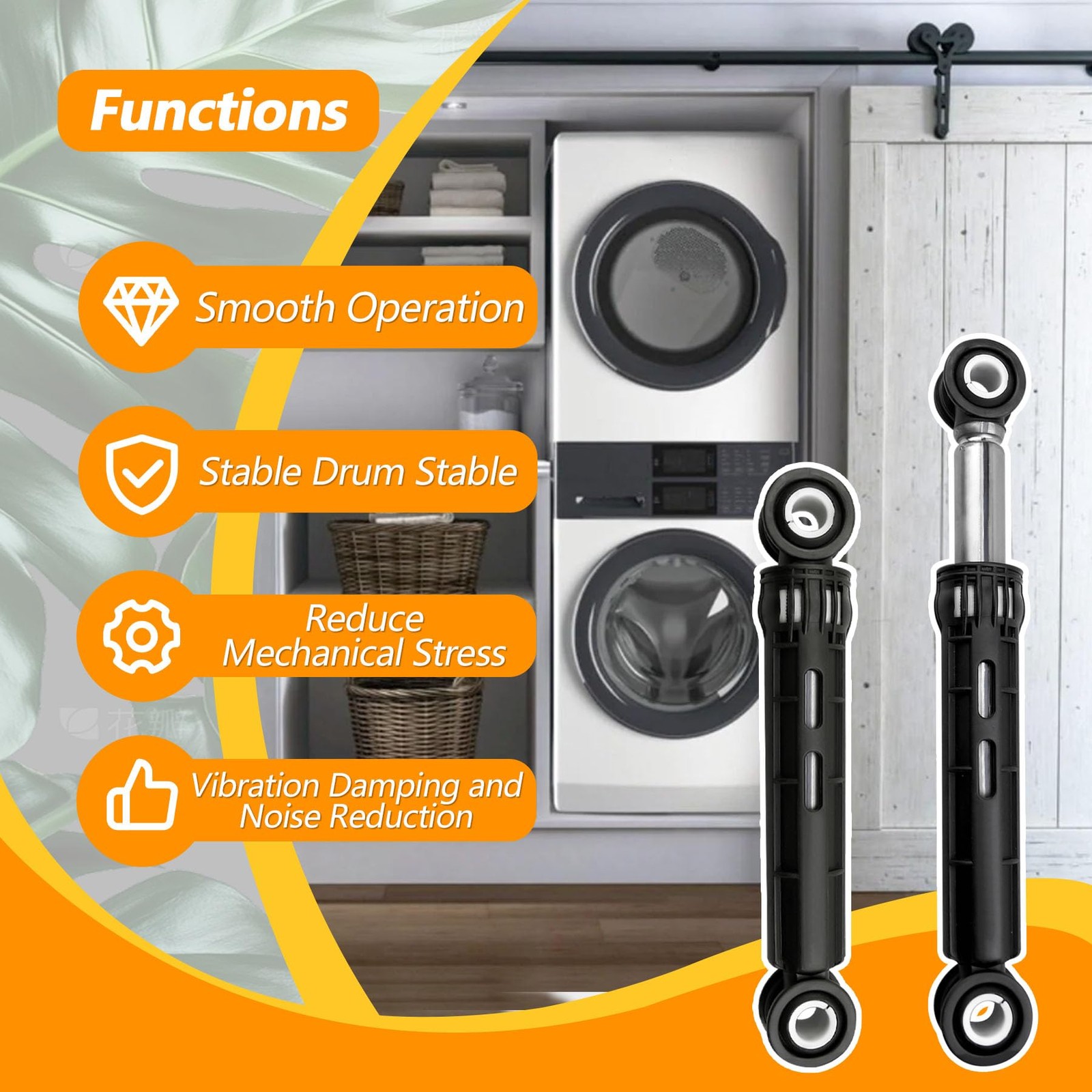 137412601 2 PCS Washer Shock Absorbers Fit for Electrolux WhiteWestinghouse, …