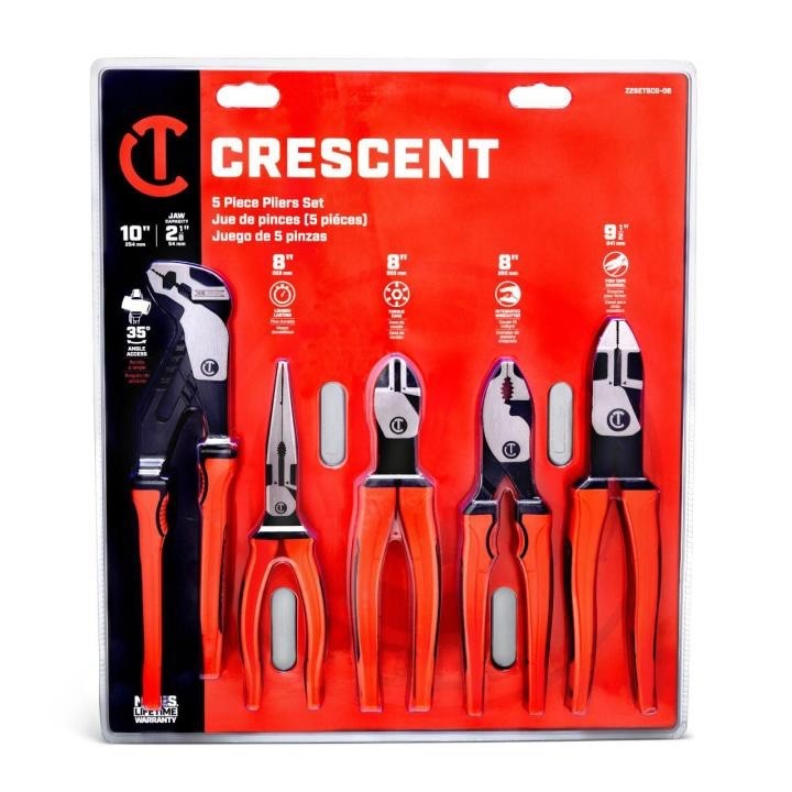 New Crescent Tools 5 Piece Z2™ Mixed Dual Material Plier Set – P/N Z2SET5CG-06