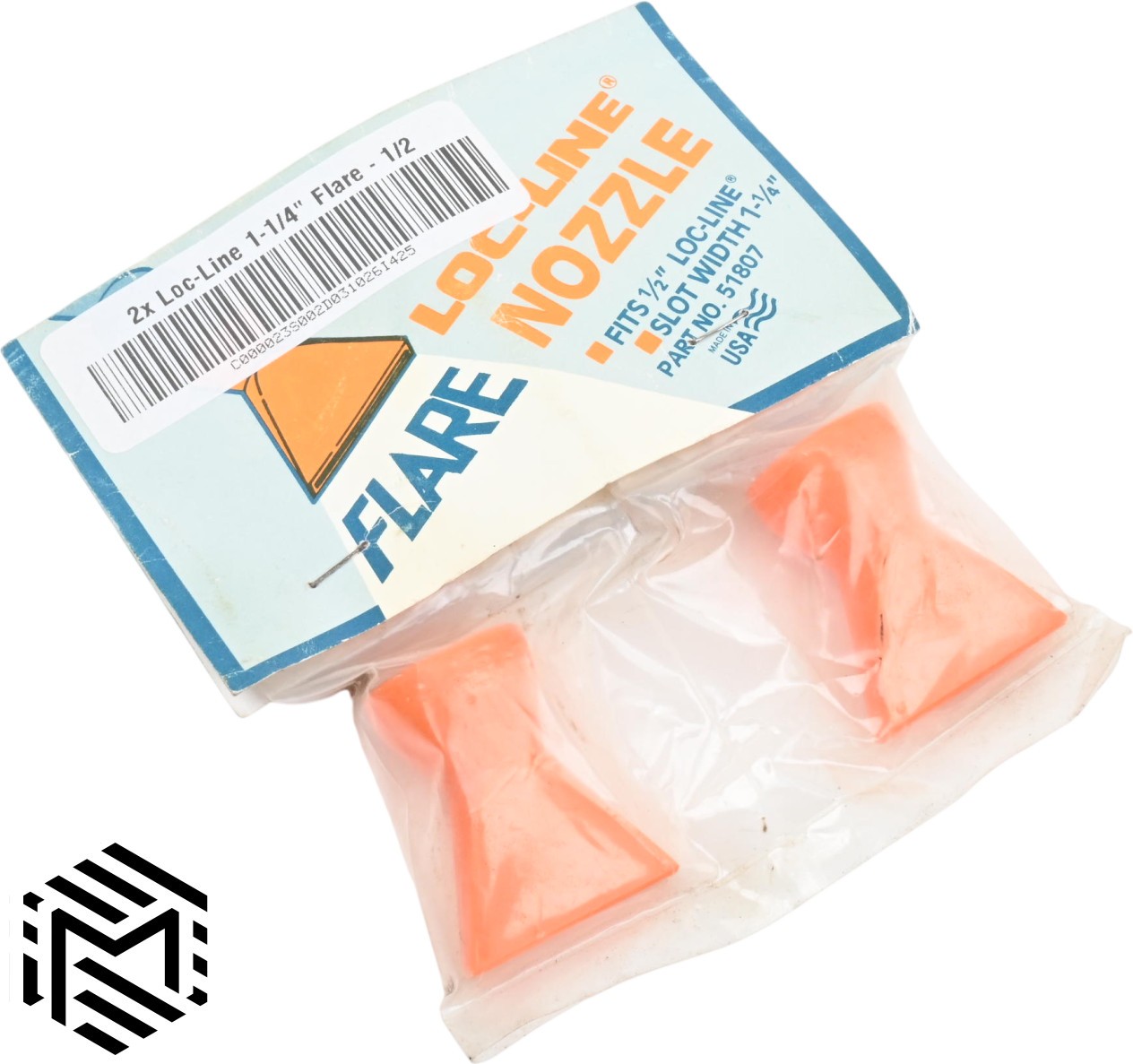 Pack of 2 – Loc-Line 1-1/4″ Flare Nozzles – 1/2″ Tubing – Part #51807