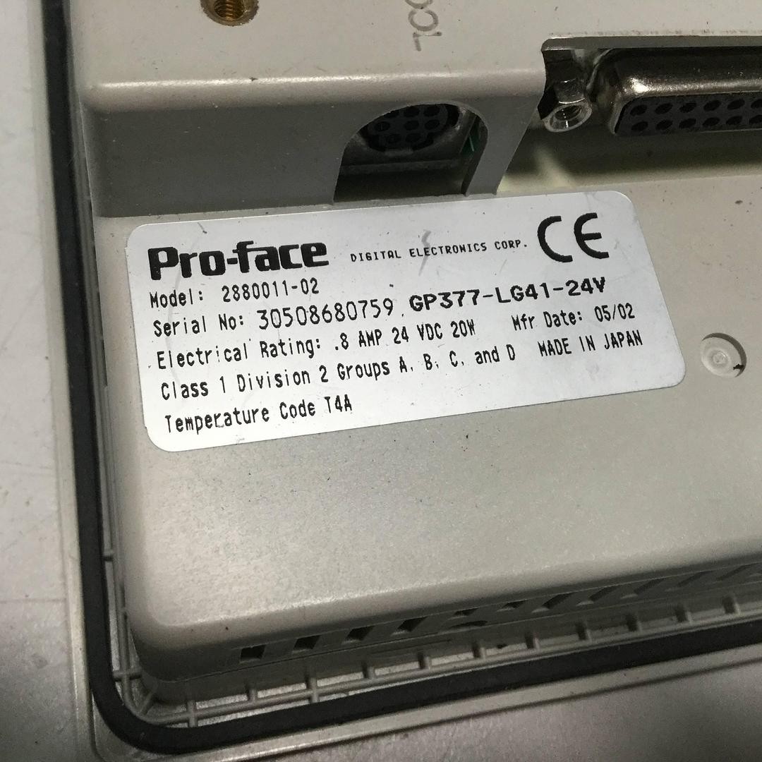 PROFACE Pro-Face Digital Panel 2880011-02 Used #96069