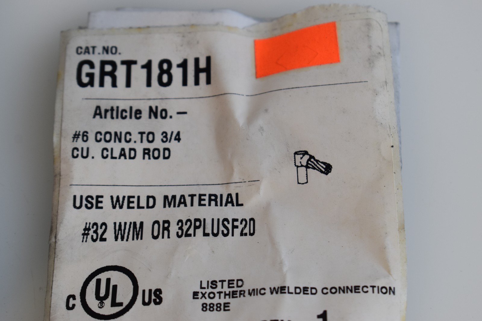 Cadweld Tools Mold Handle Clamp P/NB399A w/ Instructions