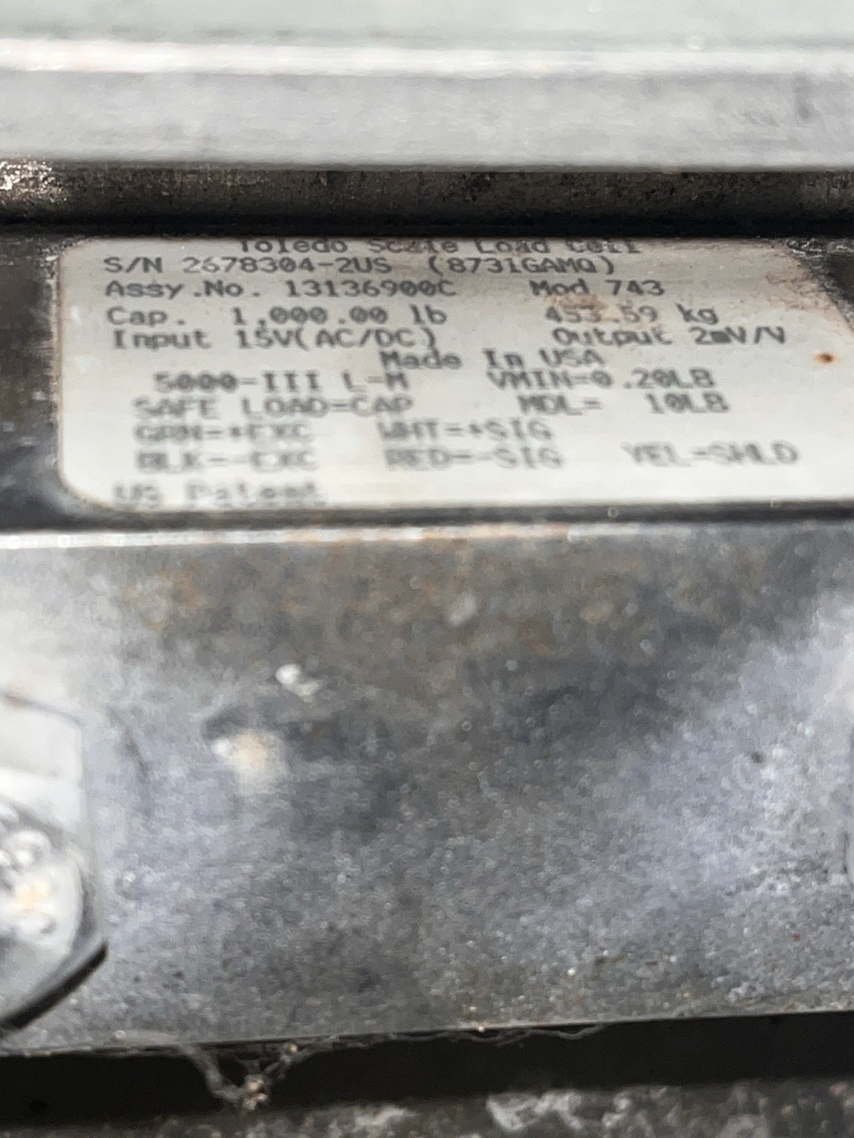 Mettler Toledo Stainless Steel Floor Scale 2000 lb Capacity 5’ x 5’ food grade