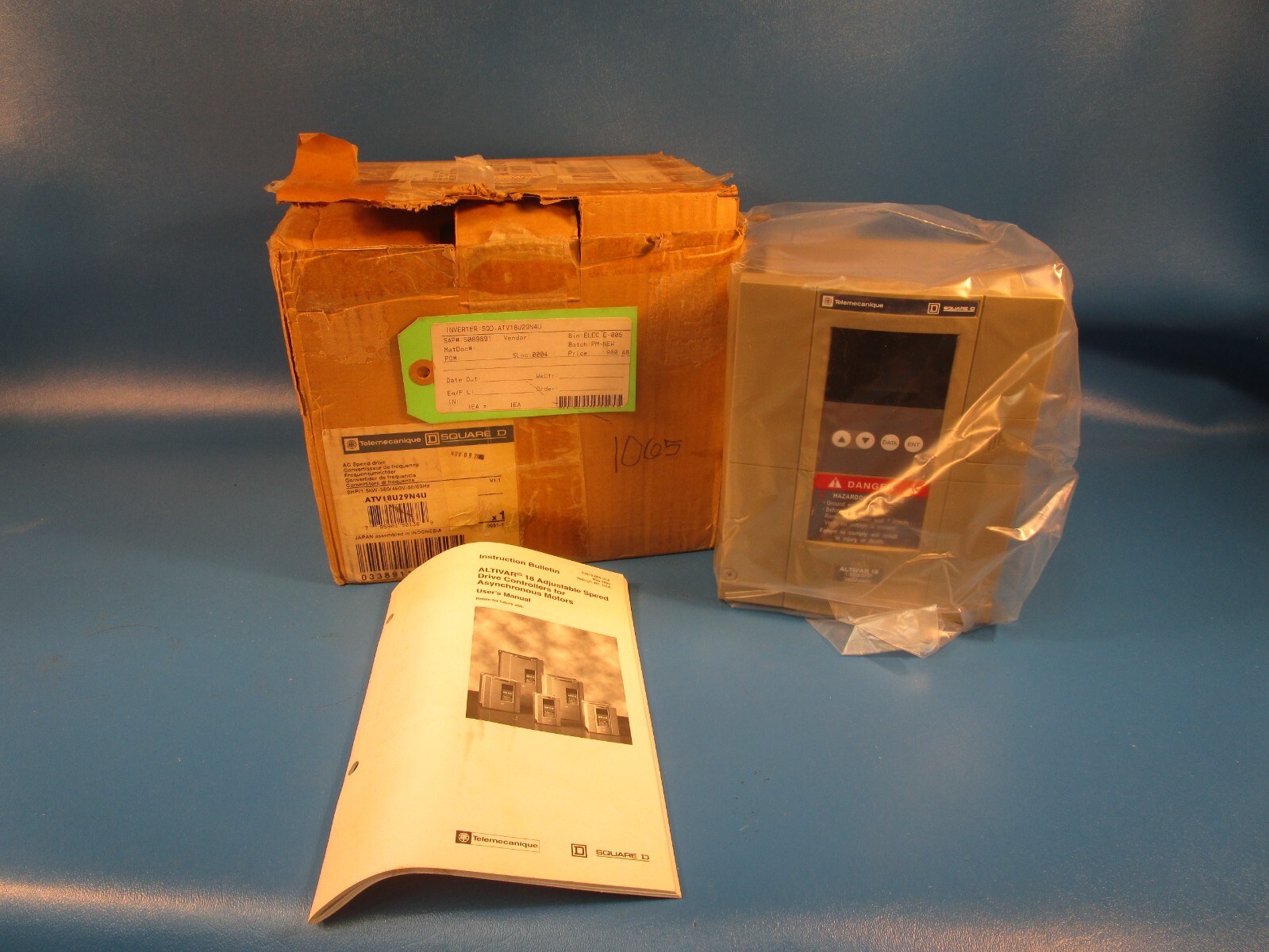Telemecanique ATV18U29N4U, AC Drive, 2 HP/1.5 KW, 380-460VAC, 50/60HZ (SCHNEIDER