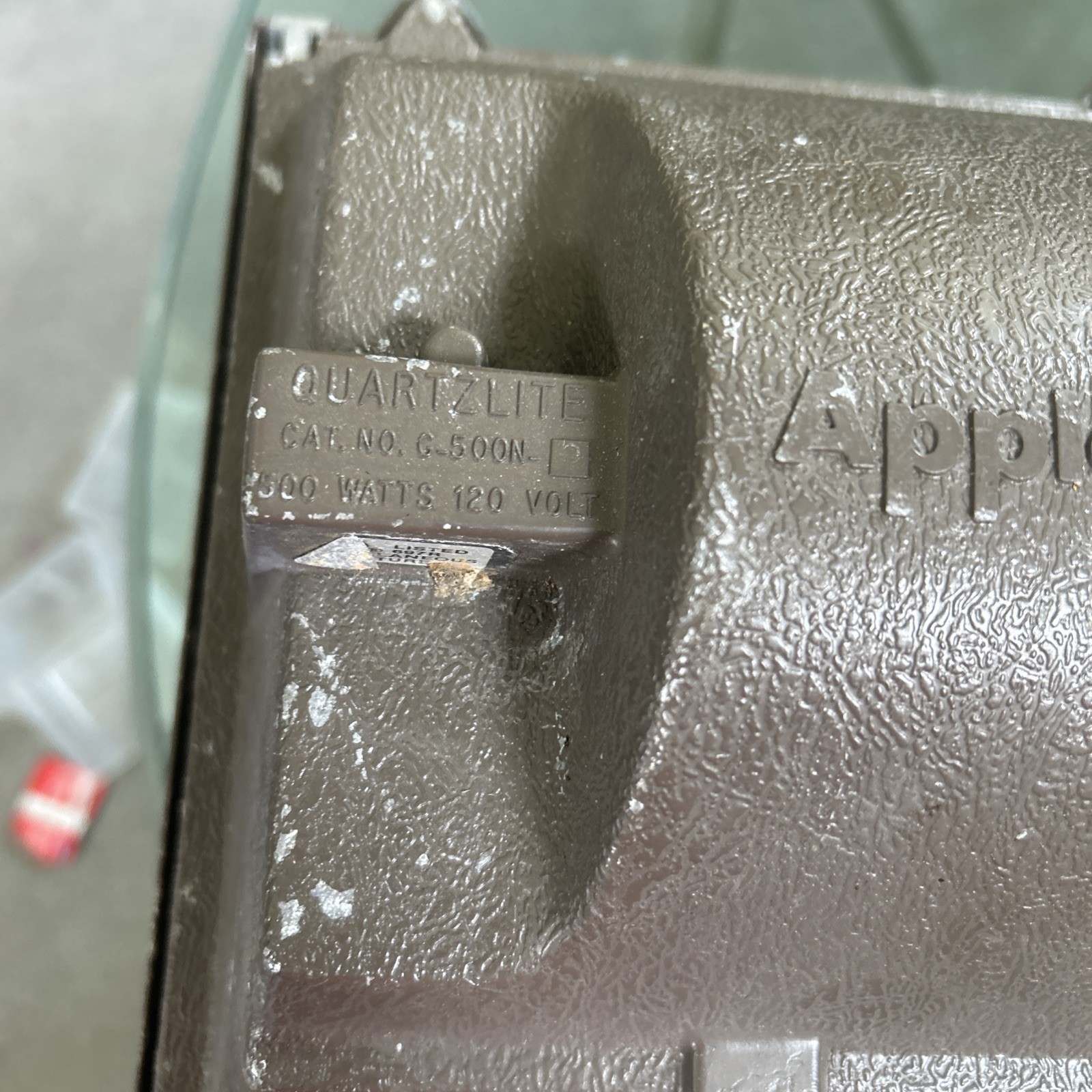 Appleton 500 watt Quartz Halogen Flood Commercial Light Fixture, Heavy Duty,