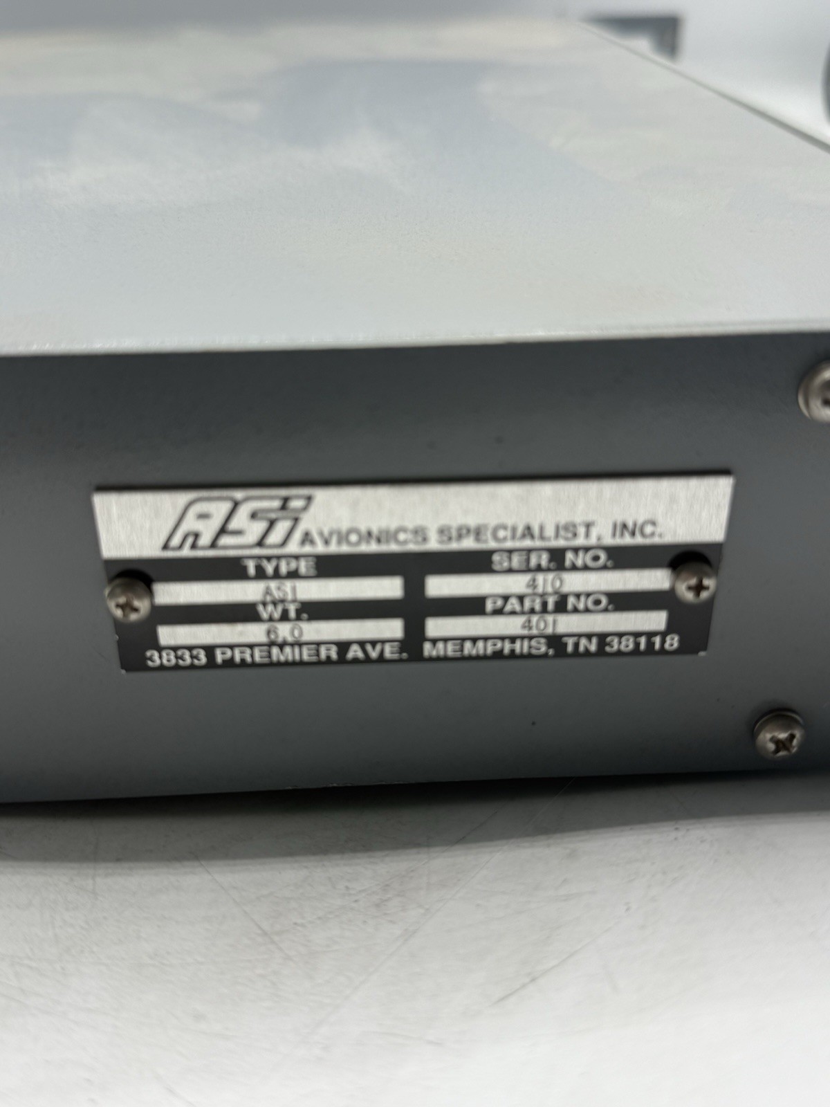 ASI ASI-401 ProLine/ PC interface Panel Aviation Test Interface READ