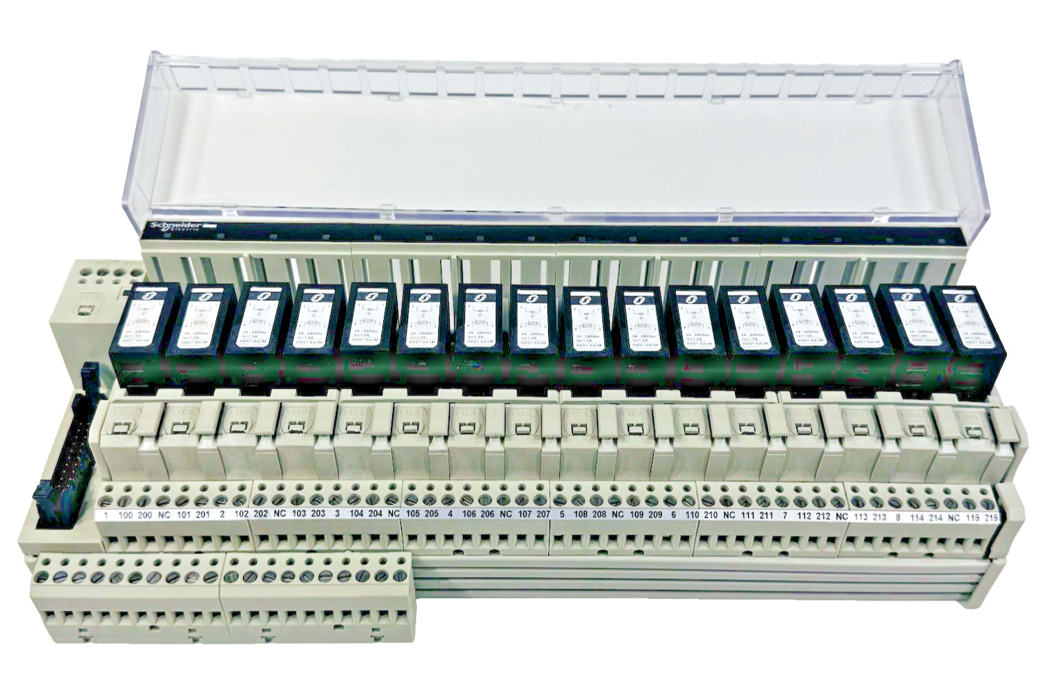 Schneider Modicon ABE7-P16T318 230V Max/CHAN, 12A MA Sub-Base Plug In Relay DIN