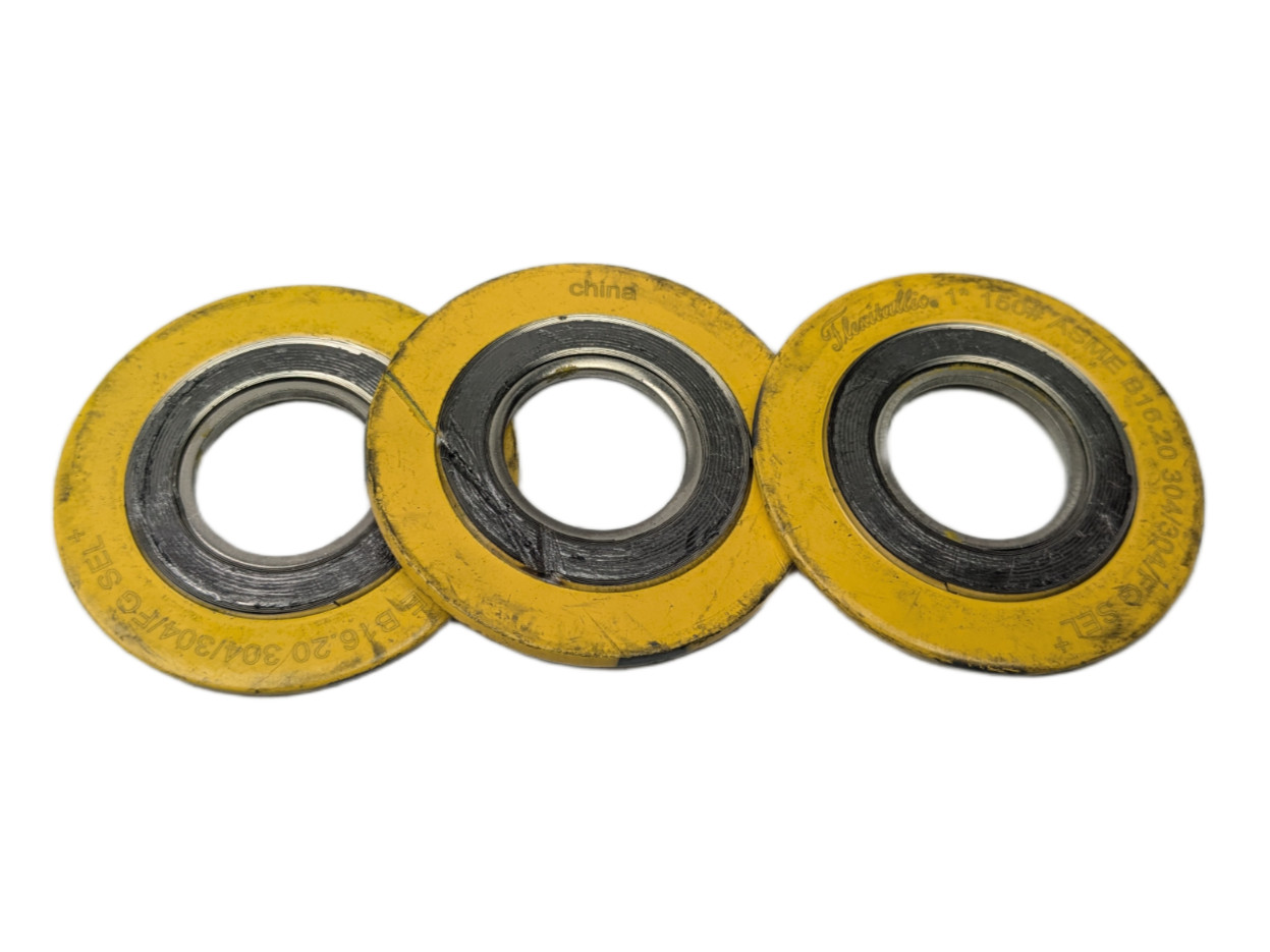 3 Pack, Flexitallic 1″ 150# ASME B16.20 304/304/FG SEL Spiral Wound Gasket OEM