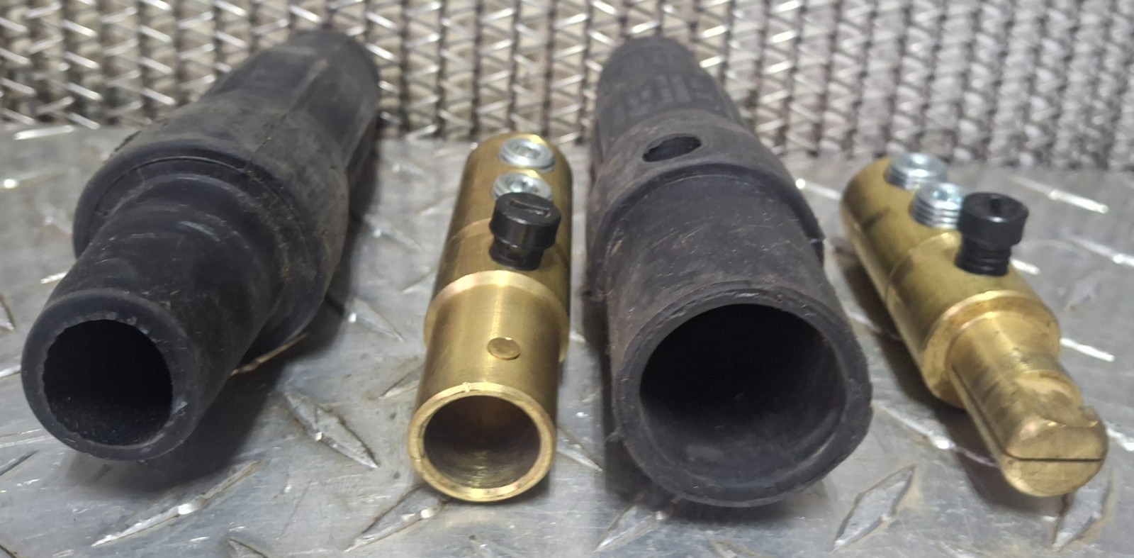 Leviton Black Rubber Jacket Male & Female With Brass Male & Female Connectors