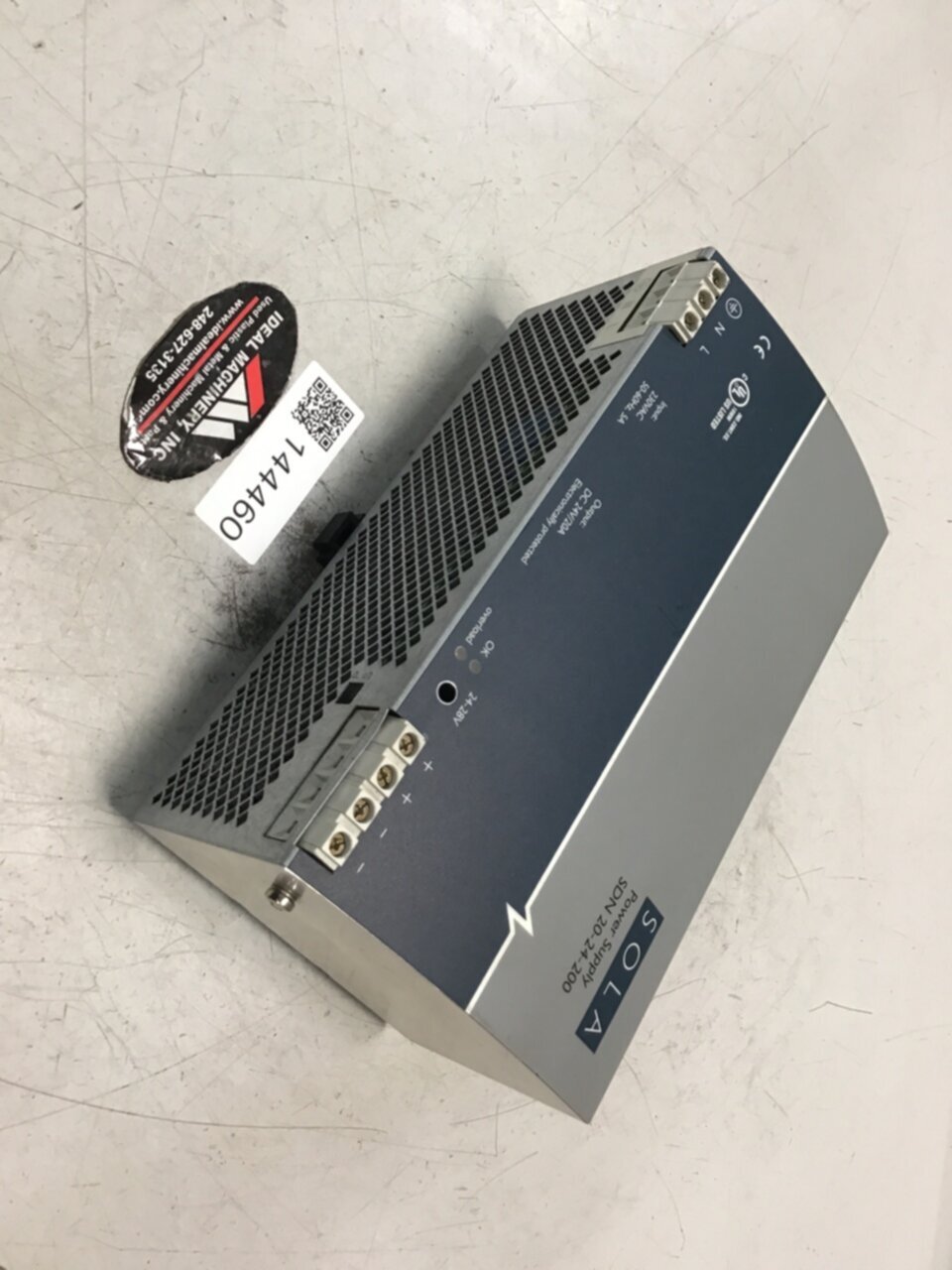 SOLA ELECTRIC Power Supply SDN20-24-200 Used #144460