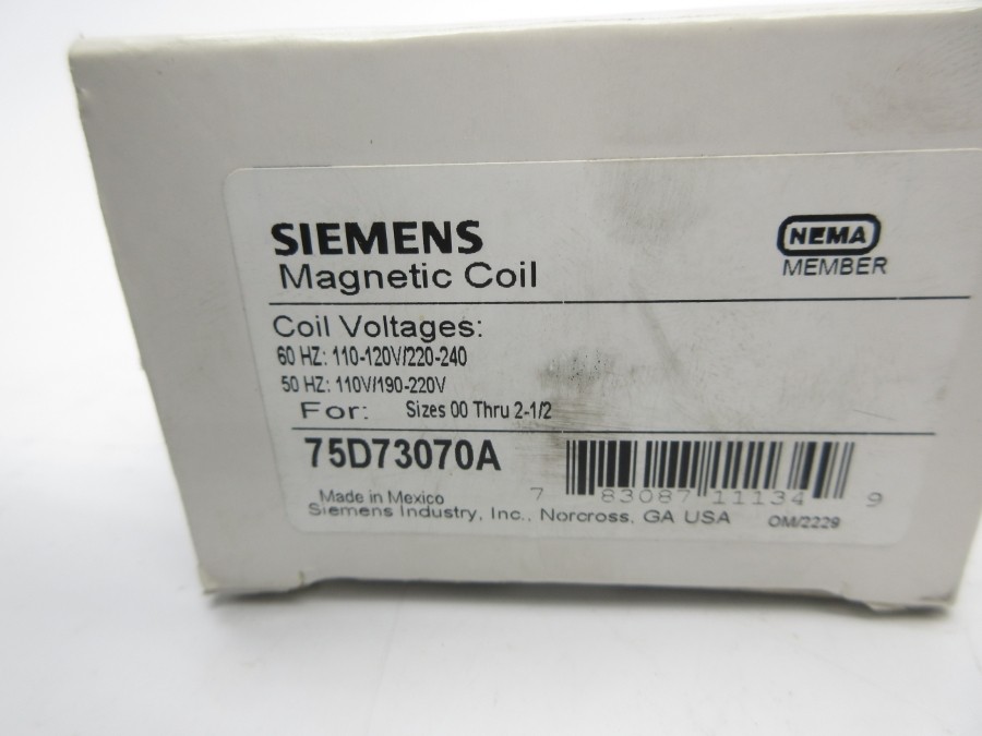 SIEMENS 75D73070A SER. C 110-120/220-240V NSMP