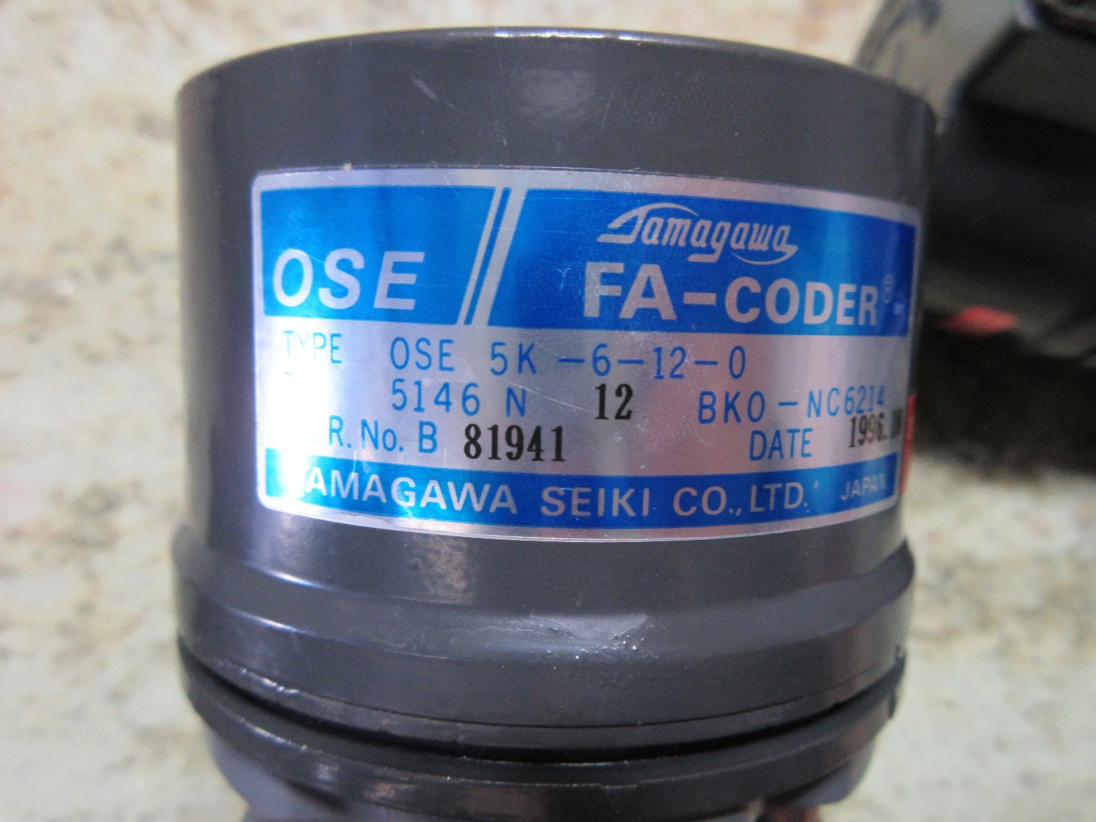 MITSUBISHI EDM MOTOR TAMAGAWA HA 23C-S OSE 5K-6-12-0 TS 5146N12 BKO-NC6214 HA23C
