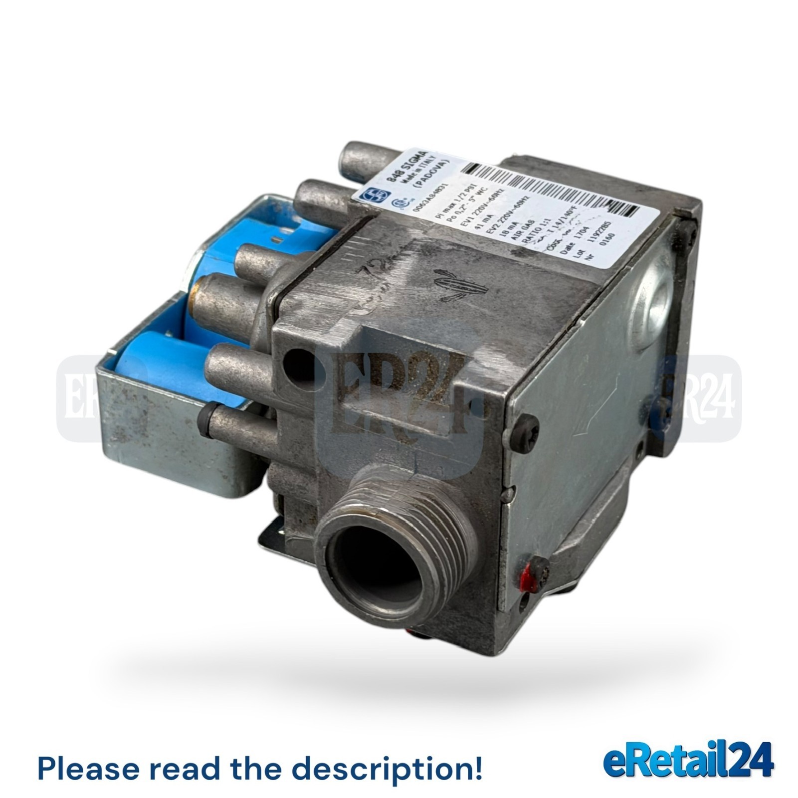 💯Workin Electrolux Professional 0CBAKU Gas Valve, Natural Gas, 120 Volt, 60HZ