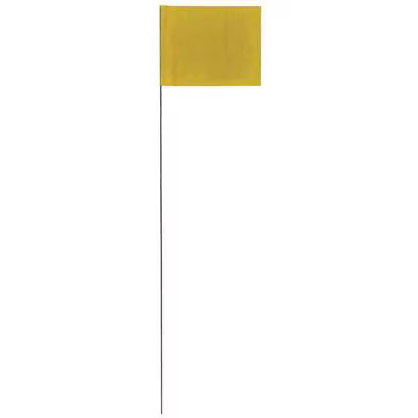 Presco Marking Flag, PVC, Blank, 2.5″ L., 100 PK 2321Y-200 Presco 2321Y-200 PVC