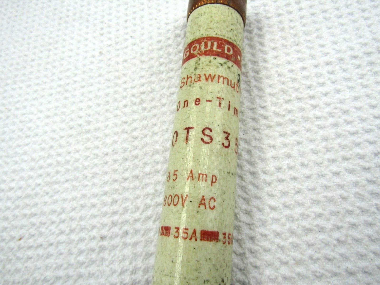 Gould Shawmut OTS35 One-Time Class K5 Fuse 35 Amps 600 VAC