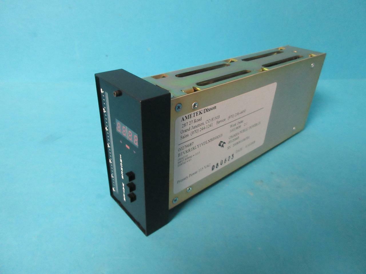AMETEK DIXSON DISPLAY 0-6 ” INCHES WATER MODULE BTVRR1RLY1VDLXBB93203 BT033P