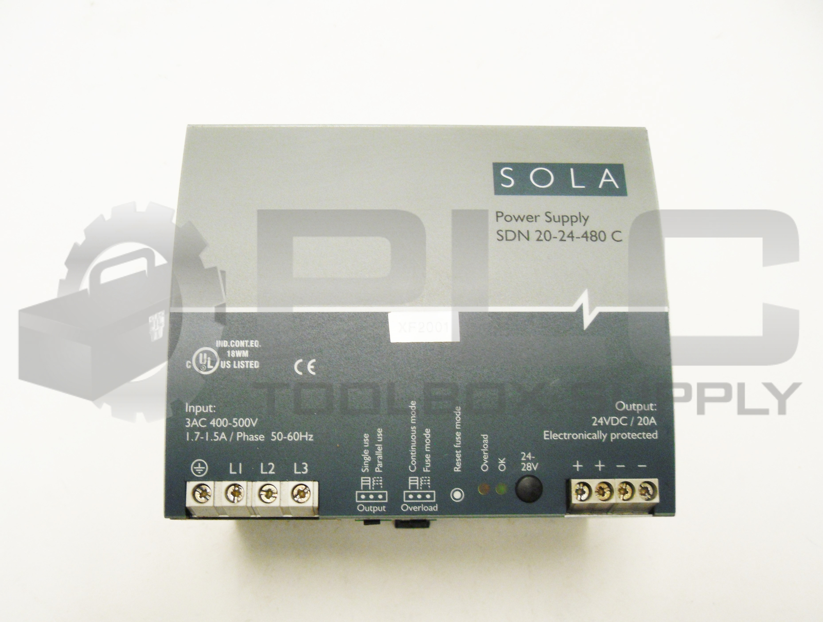 SOLA SDN 20-24-480C 20A POWER SUPPLY