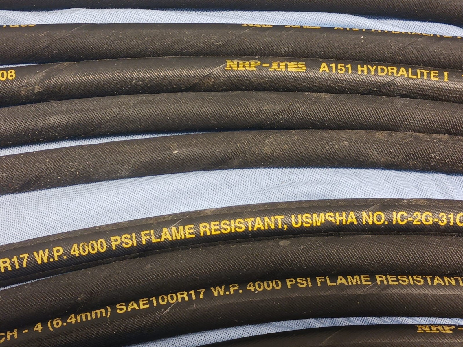QTY-20 NRP-JONES USMSHA A151 Hydralite I 1 1/4 Inch SAE100R17, IC-2G-31C/2, 1Q08