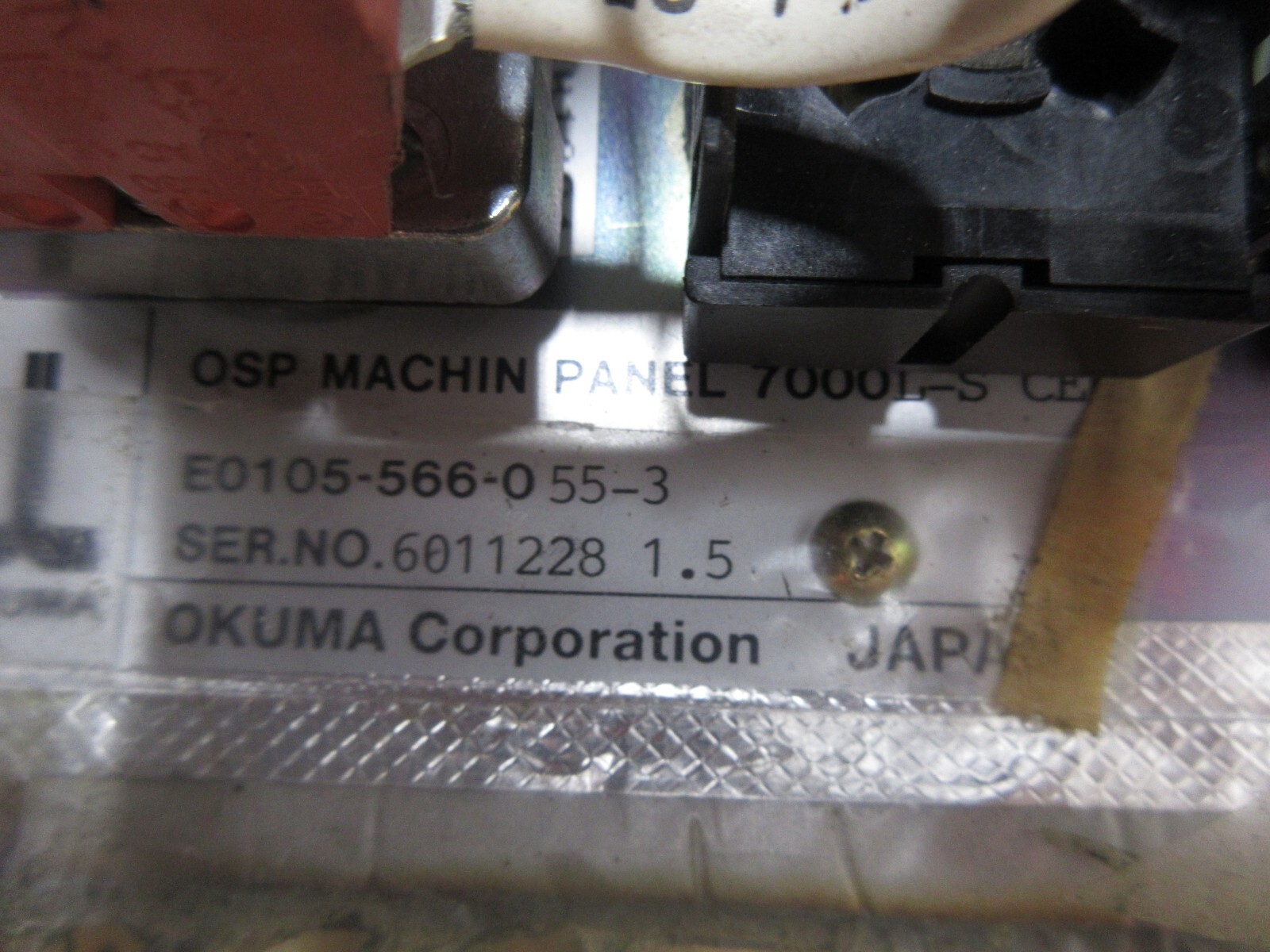 OKUMA OSP MACHINE PANEL 7000L-S E0105-566-0 55-3 N223-5005 FP5-0KM5 055-3