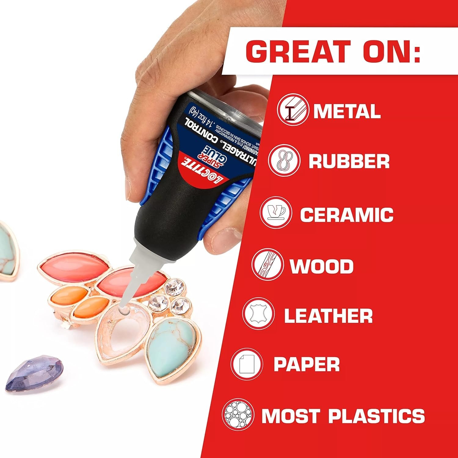 Loctite Super Glue Ultra Gel Control 6 Pack Durable No Drip Adhesive 1 oz