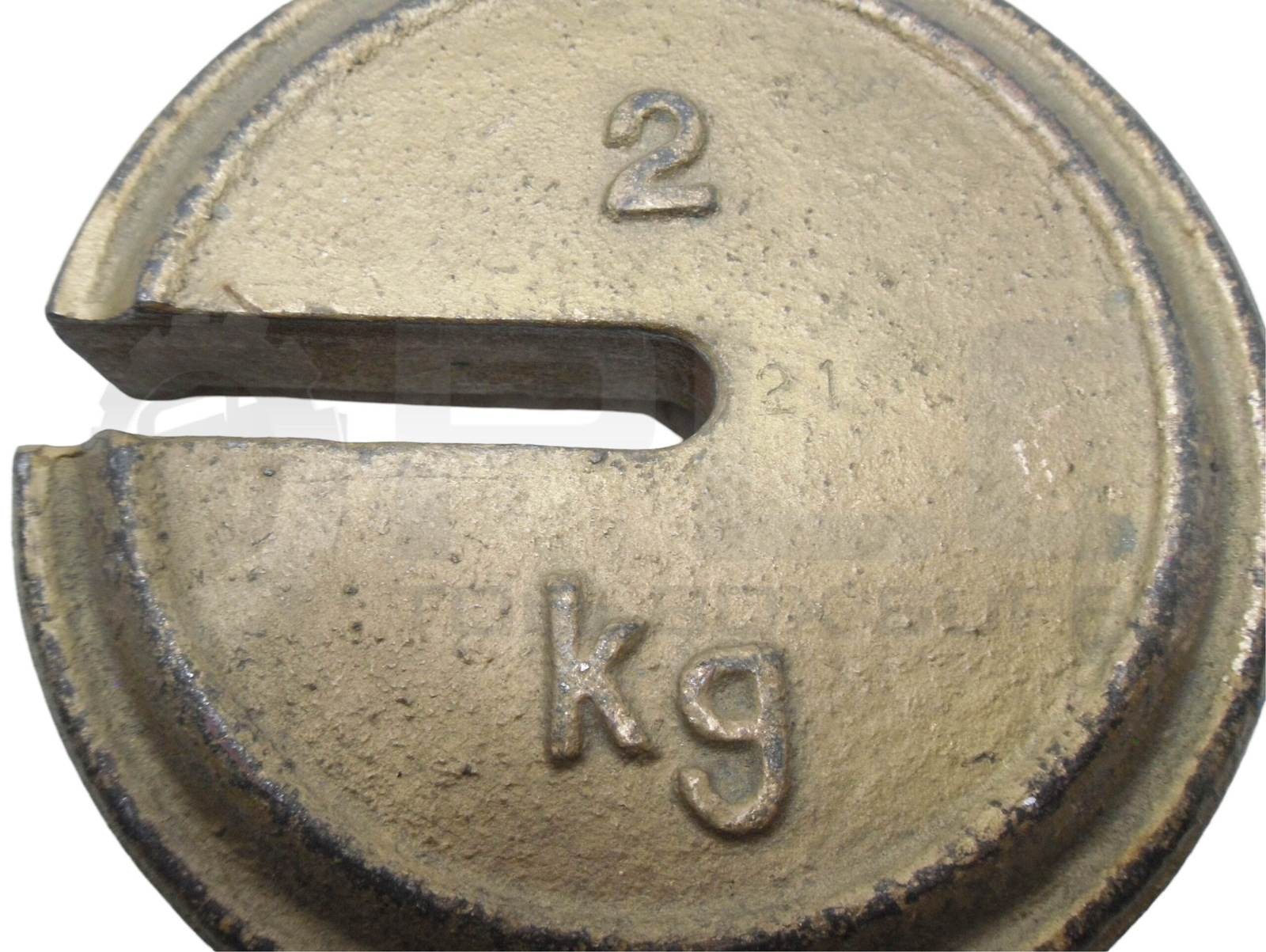2KG CALIBRATION WEIGHT SLOTTED, 4.4LBS 5.25″ X 5.25″ X 1.25″
